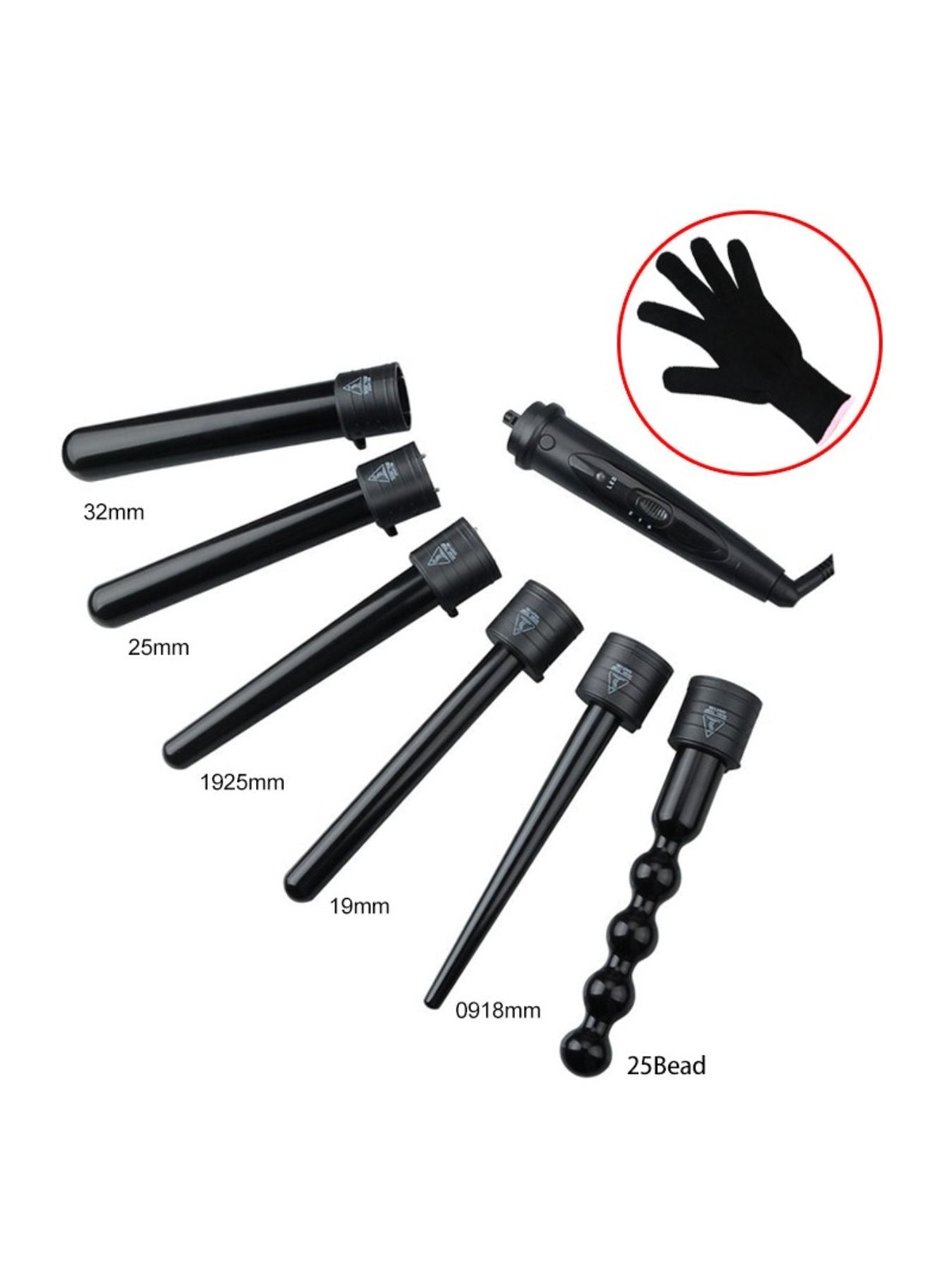 6-in-1 Interchangeable Curling Iron