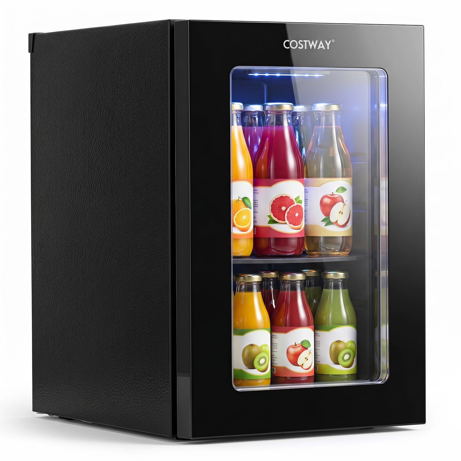 Beverage Refrigerator 0.6 Cu Ft 24 Can Countertop Mini Fridge