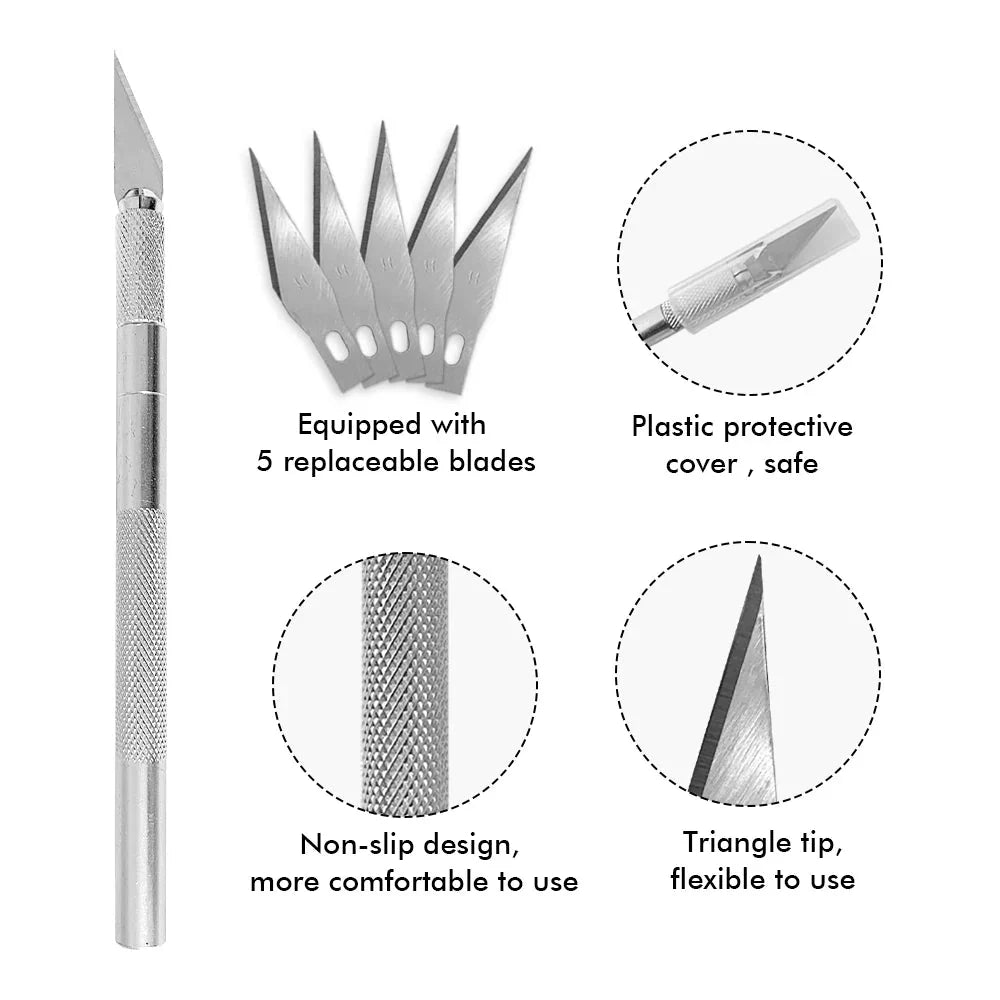 10 Pcs Car Wrapping Vinyl Tool Kit | Complete Window Film Tinting and Squeegee Set