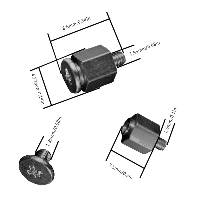 10 Set M.2 SSD Standoff Screw Kit | Mounting Hardware for PC & Laptop Motherboards