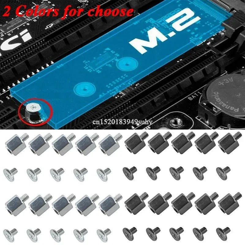 10 Set M.2 SSD Standoff Screw Kit | Mounting Hardware for PC & Laptop Motherboards