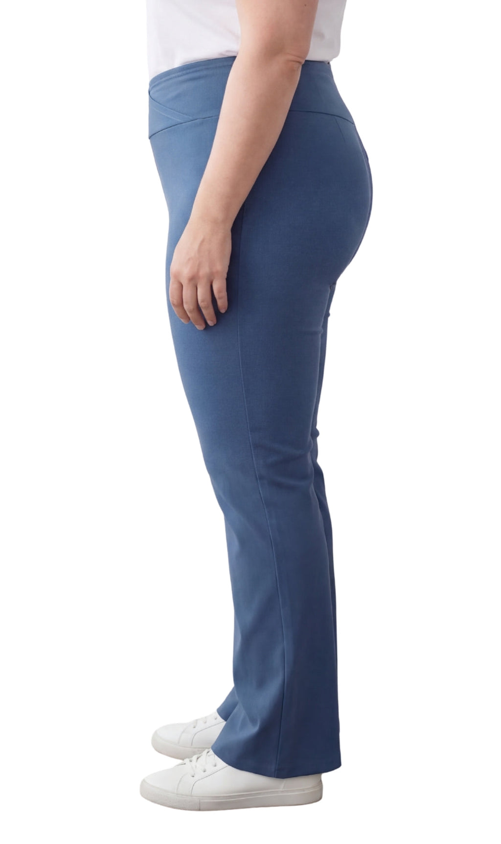 Women's Bootcut Flare Leggings — Pull-On Cotton Stretch with Crossover Waist