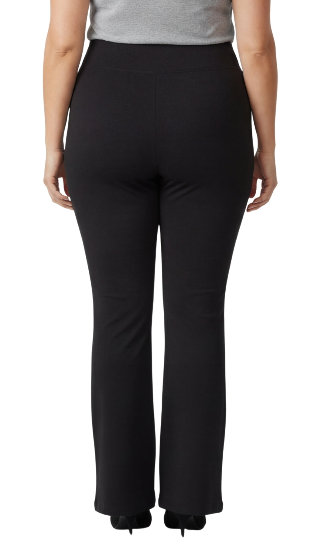 Women's Bootcut Flare Leggings — Pull-On Cotton Stretch with Crossover Waist