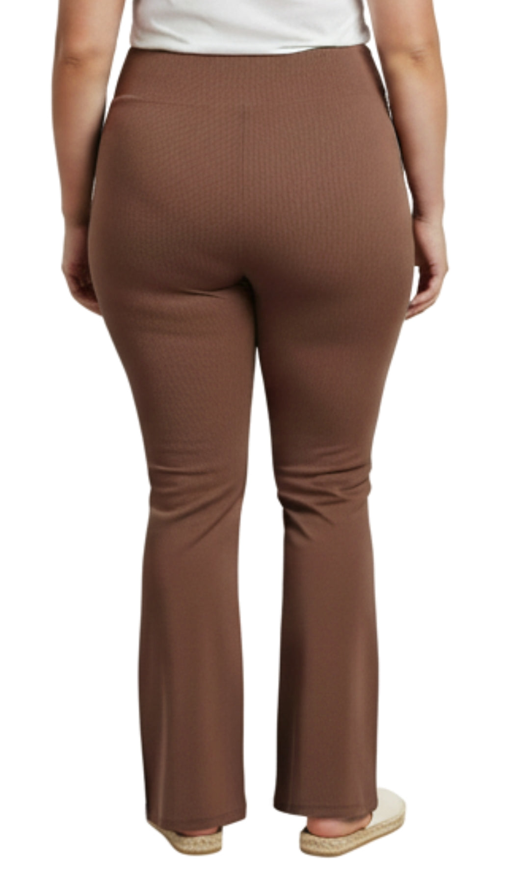 Women's Bootcut Flare Leggings — Pull-On Cotton Stretch with Crossover Waist