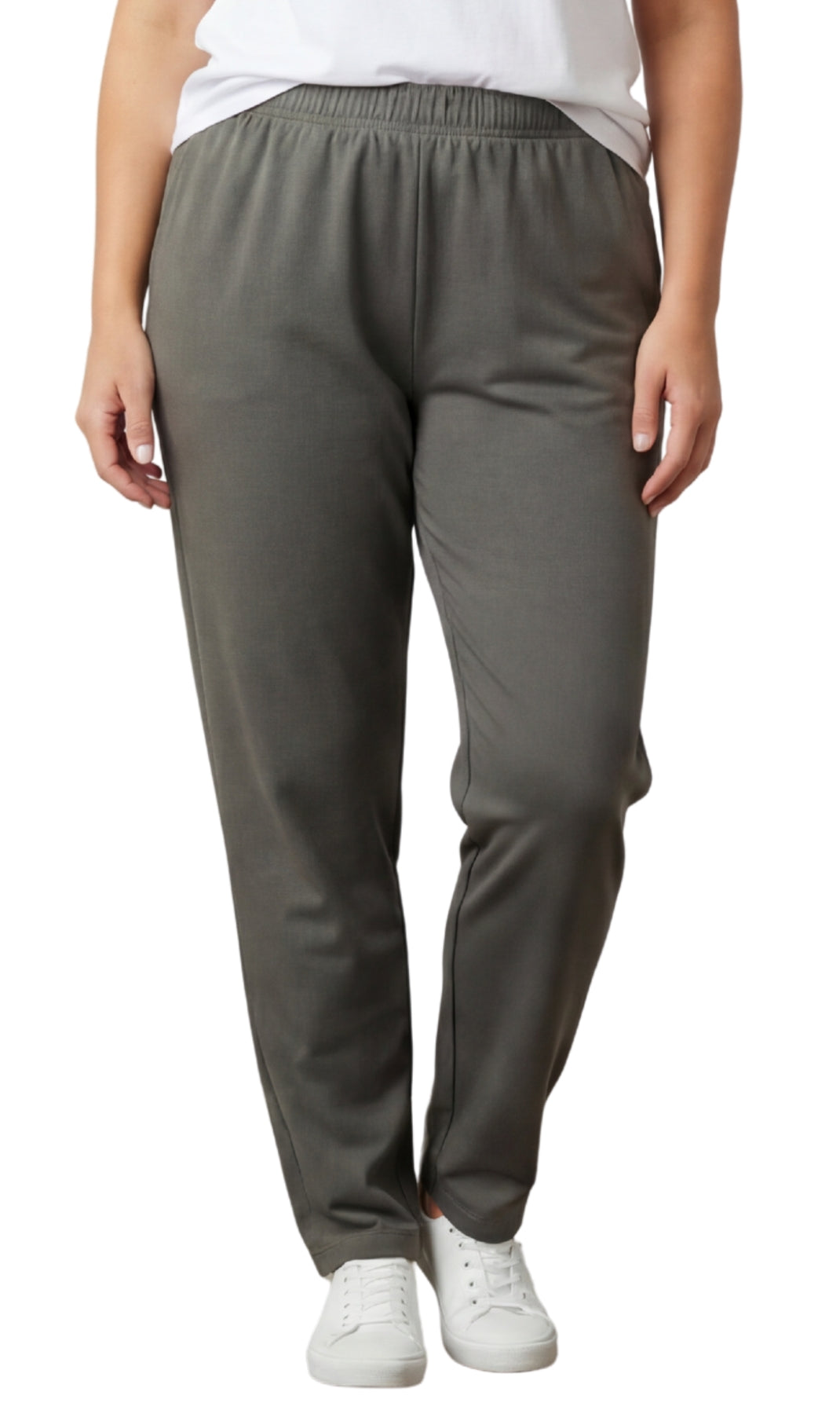 Women's High-Waisted Premium Cotton Stretch Leggings — Dressy Black