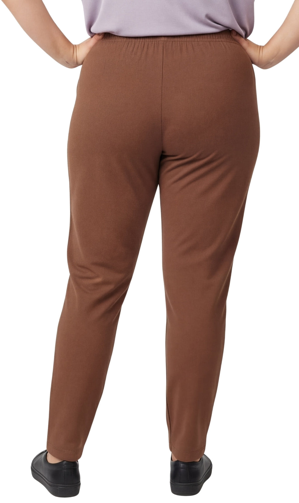 Women's High-Waisted Premium Cotton Stretch Leggings — Dressy Black