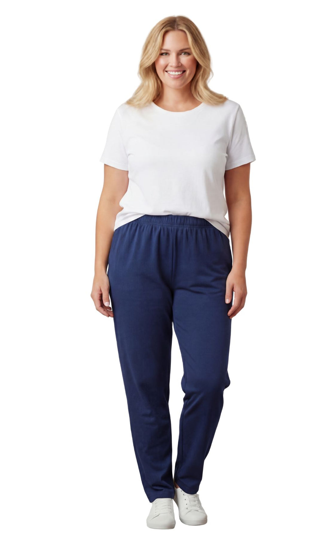 Women's High-Waisted Premium Cotton Stretch Leggings — Dressy Black