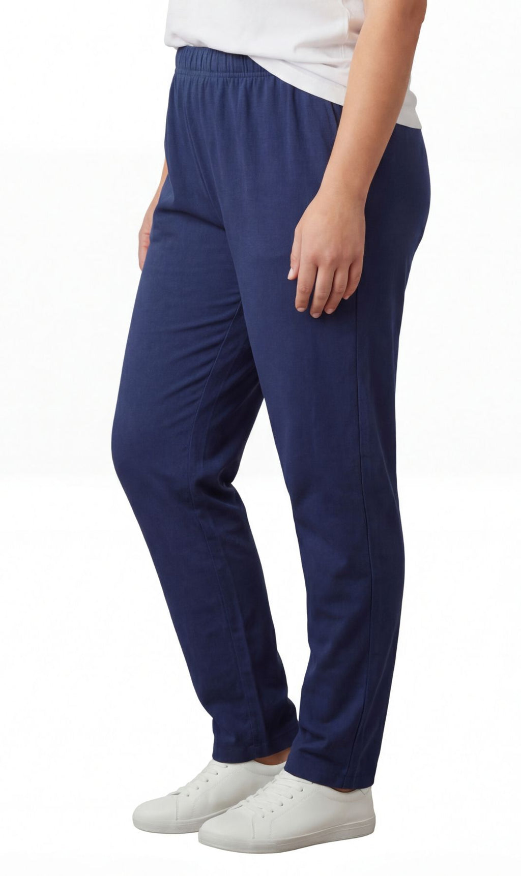 Women's High-Waisted Premium Cotton Stretch Leggings — Dressy Black