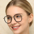 Lightweight Metal Temples Glasses
