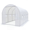 Walk-in Tunnel Greenhouse 15 x 7 x 7 ft with PE Cover