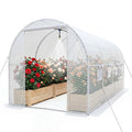 Walk-In Tunnel Greenhouse 15x7x7 ft with Watering System