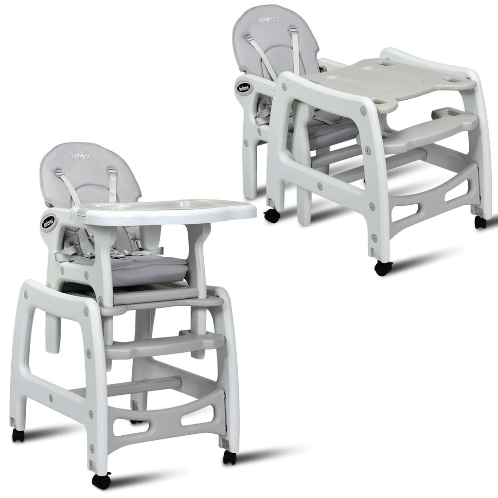 Foldable Wagon Stroller for 2 Kids with Removable Canopy and Adjustable Push Handle