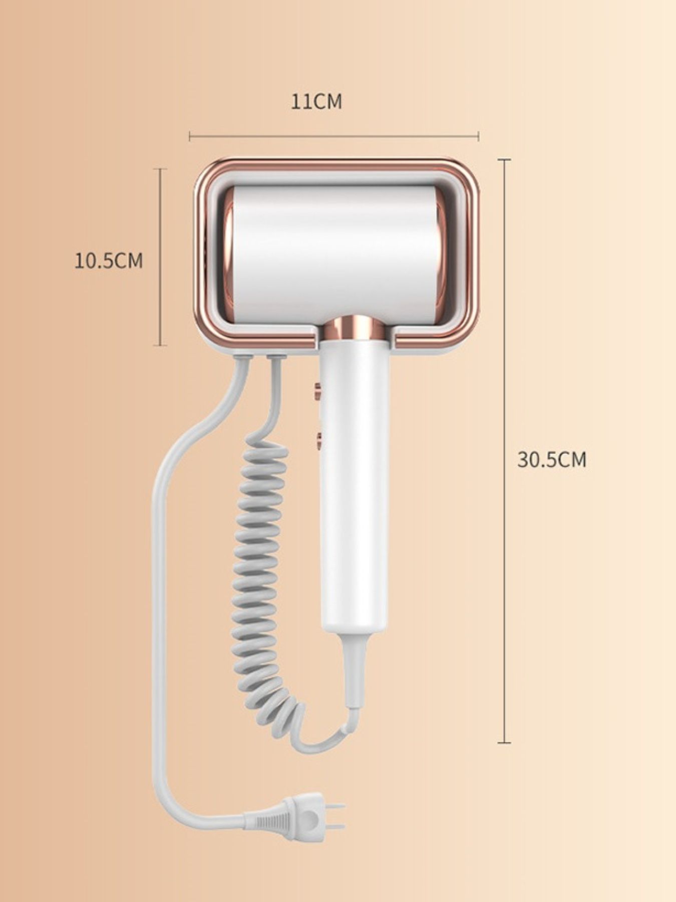 Wall-Mounted Household Hair Dryer