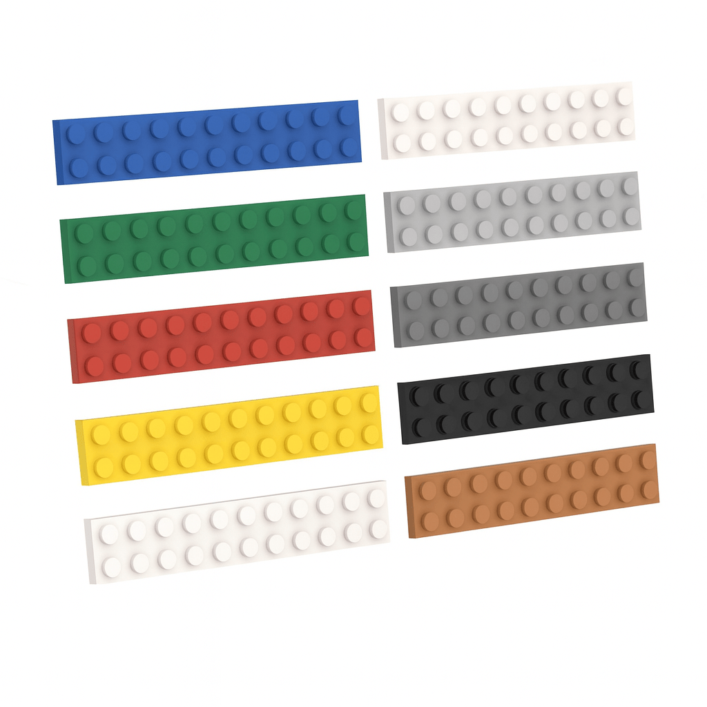 20 PCS 2x12 Flat Plate Building Blocks | Compatible Small Particle DIY Parts