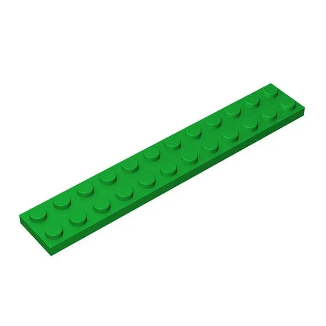20 PCS 2x12 Flat Plate Building Blocks | Compatible Small Particle DIY Parts