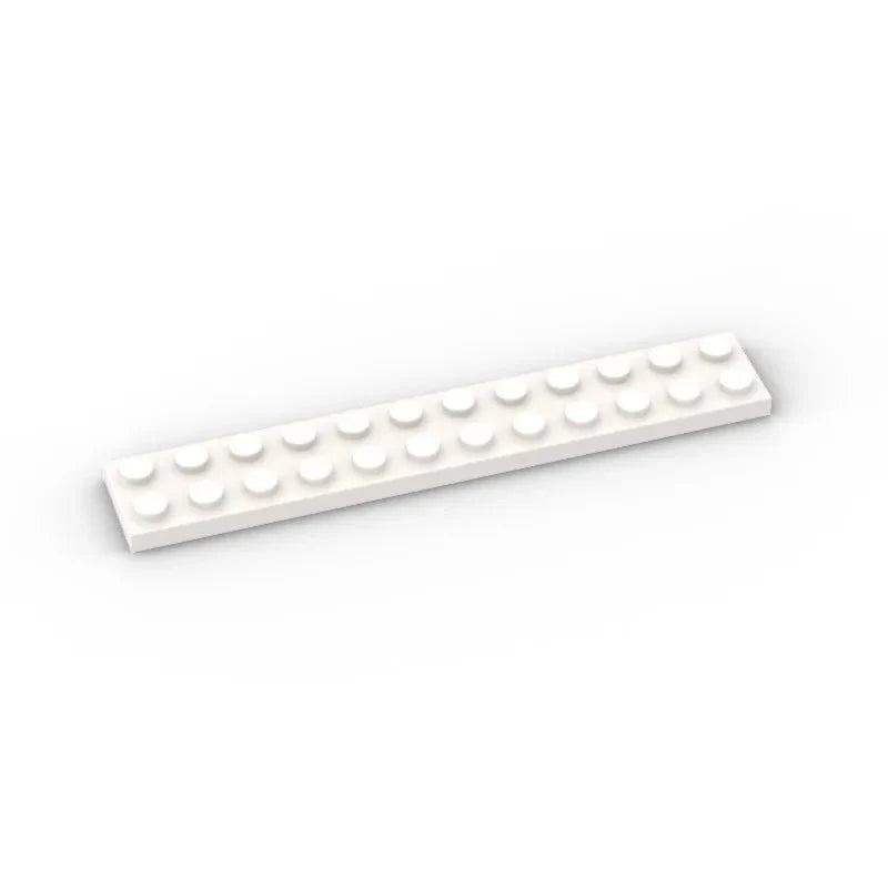 20 PCS 2x12 Flat Plate Building Blocks | Compatible Small Particle DIY Parts