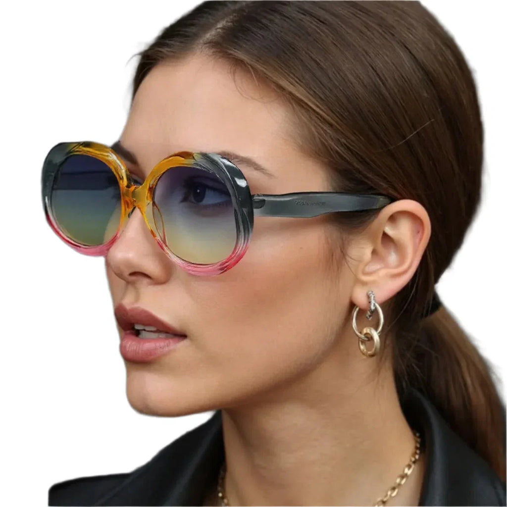 2025 New Retro Oval Sunglasses | UV Protection with Photochromic Lenses