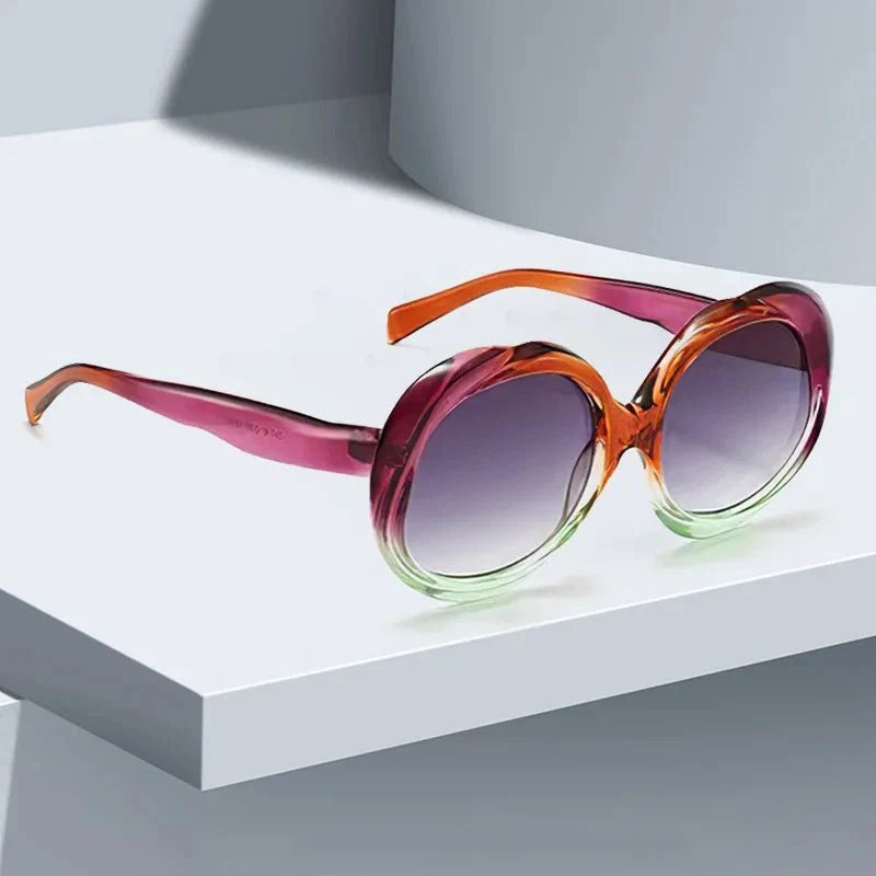 2025 New Retro Oval Sunglasses | UV Protection with Photochromic Lenses