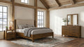 Adderley 4-piece Eastern King Bedroom Set Warm Brown