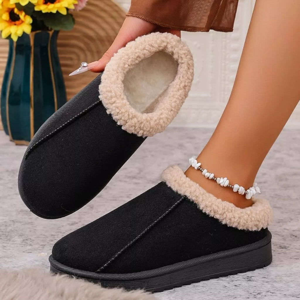 Cozy Plush Lined Clog Slippers