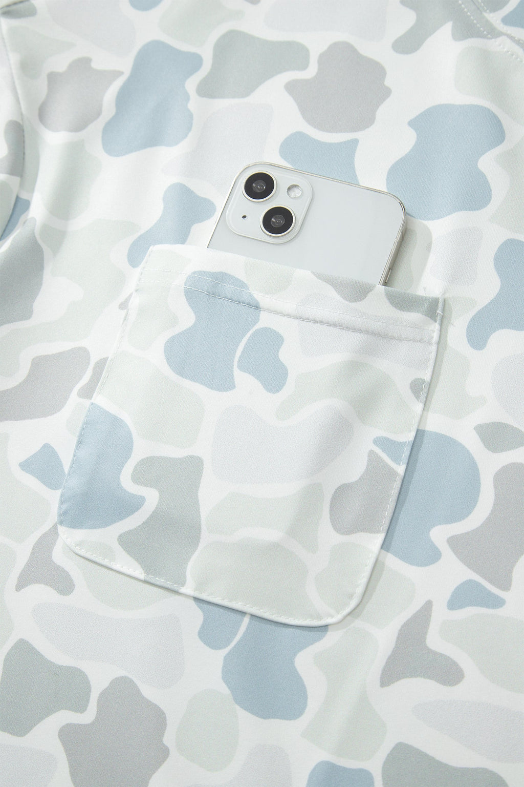 Multicolour Camouflage Print Casual Tee Drawstring Short Set