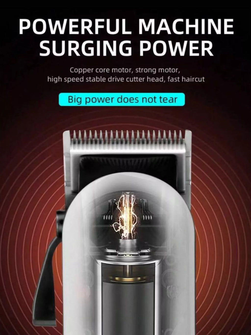 Cordless Hair Clipper with LED Display
