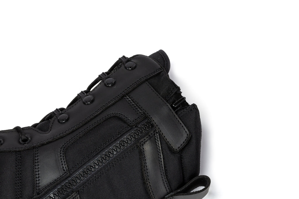 Botas Pro Black Men's 8 inch Side Zipper Rubber Sole Tactical Boots BMP110BK