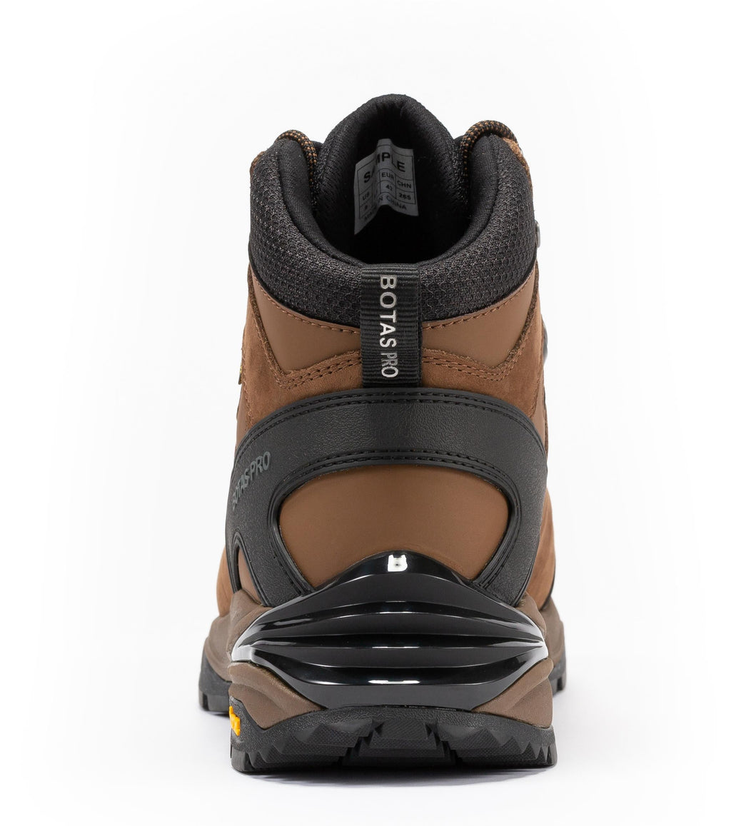 Botas Pro Brown 6 Inch Waterproof Hiking Boots with VIBRAM® Traction Lug Outsole  BP22121