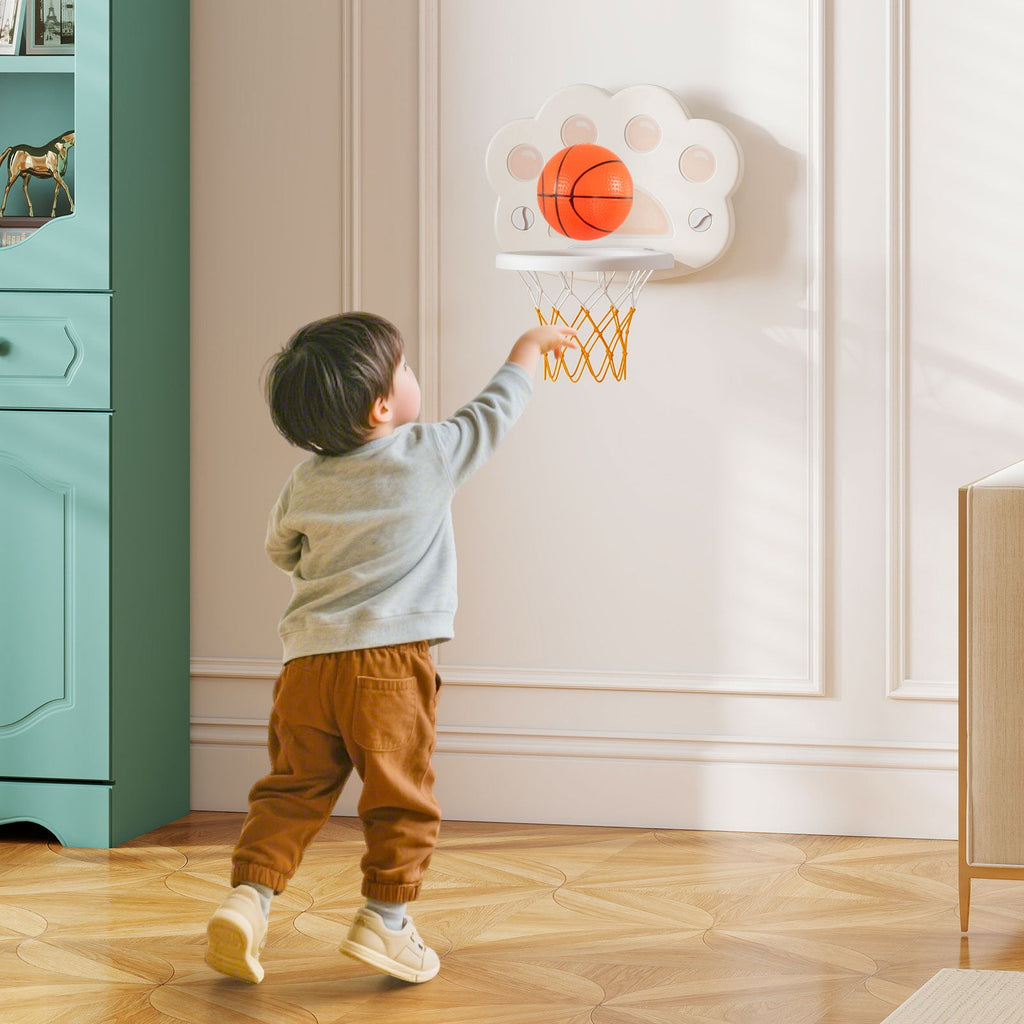 3 in 1 Kids Basketball Hoop with Basketball and Foldable Rim