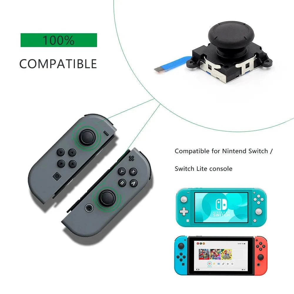 3D Analog Joystick Replacement | Nintendo Switch & Switch Lite Joy-Con compatible Repair Part