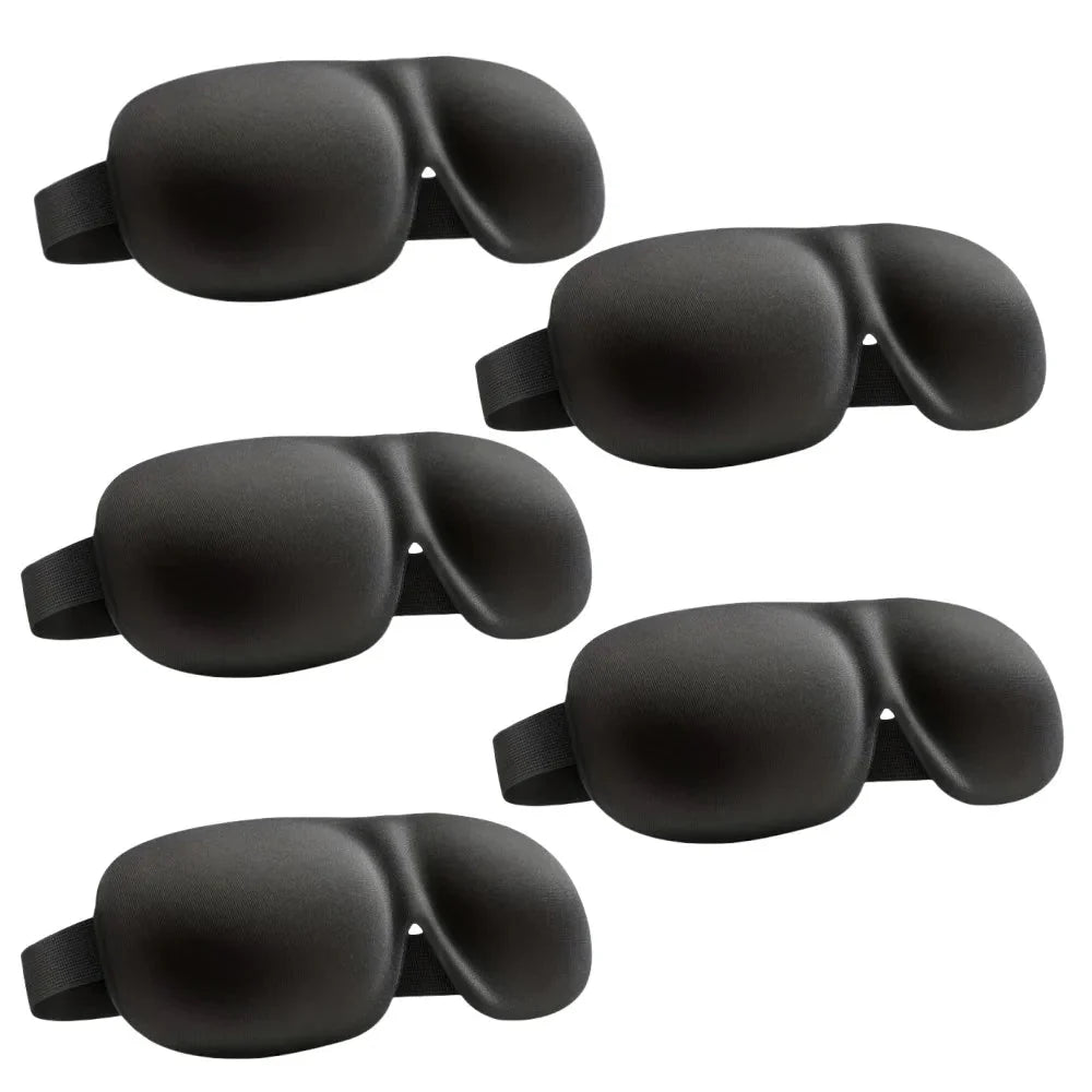 3D Contoured Sleep Mask | Ultra-Soft Breathable Light Blocking Eye Cover