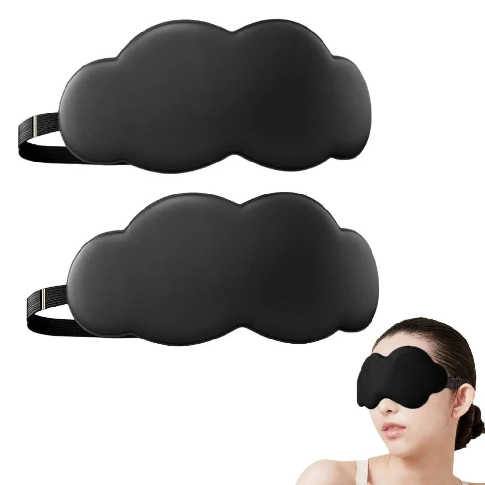 3D Contoured Sleep Mask | Ultra-Soft Breathable Light Blocking Eye Cover