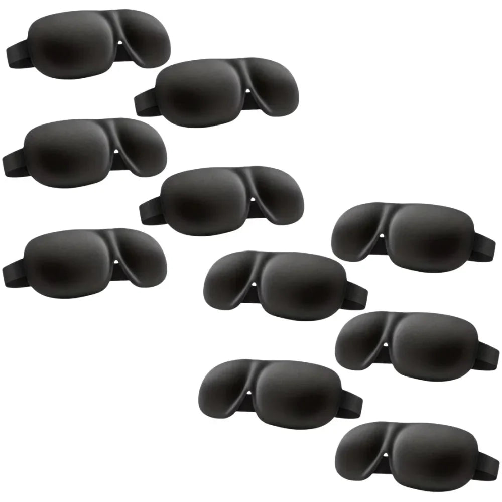 3D Contoured Sleep Mask | Ultra-Soft Breathable Light Blocking Eye Cover