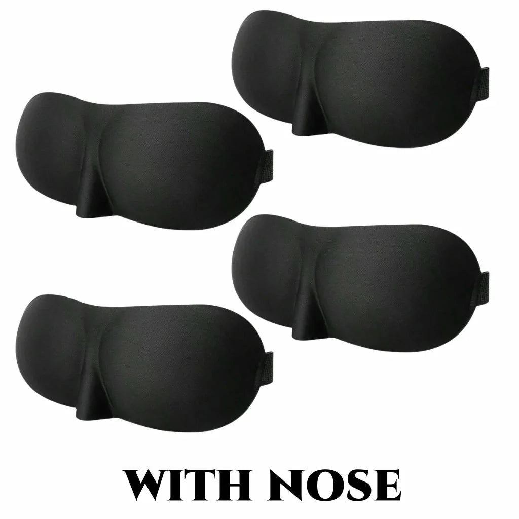 3D Contoured Sleep Mask | Ultra-Soft Breathable Light Blocking Eye Cover