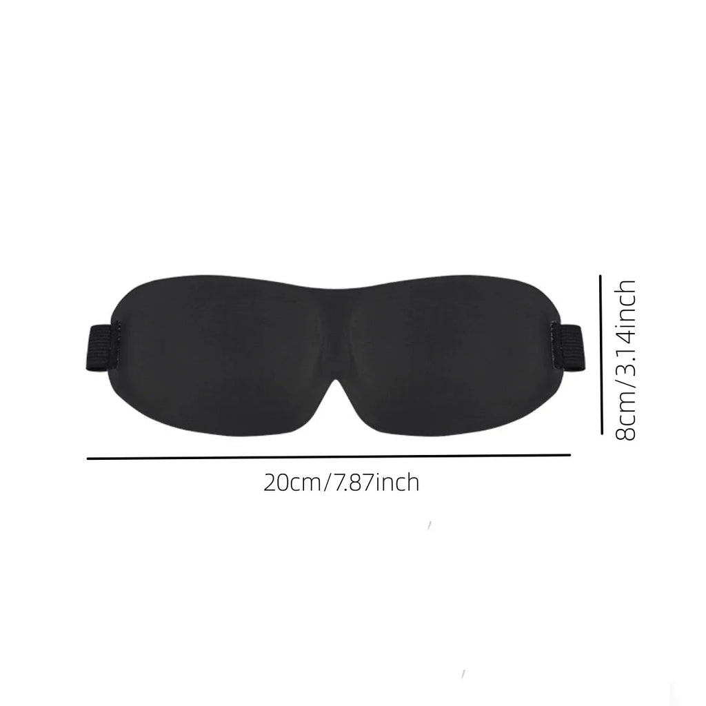3D Contoured Sleep Mask | Ultra-Soft Breathable Light Blocking Eye Cover