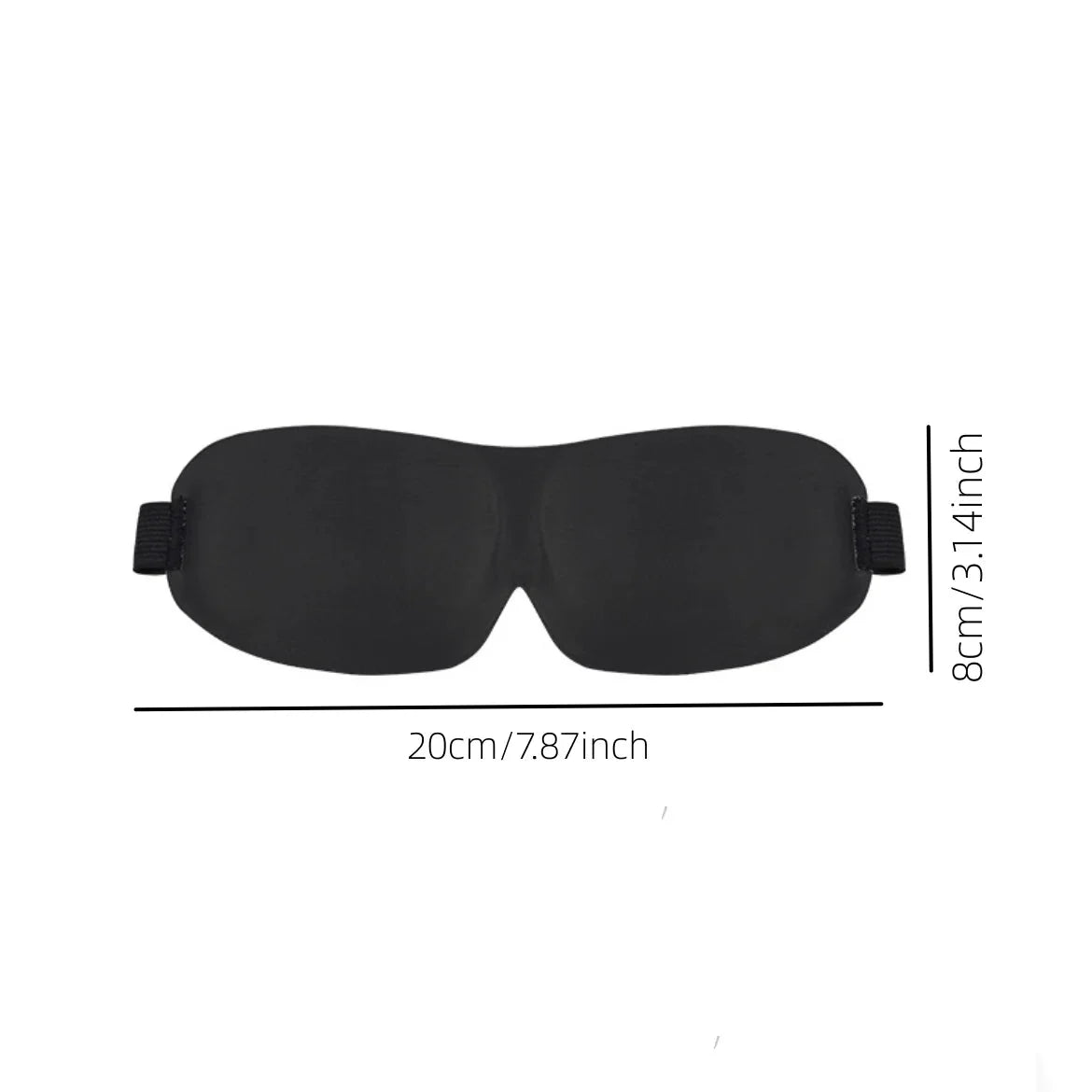 3D Contoured Sleep Mask | Ultra-Soft Breathable Light Blocking Eye Cover