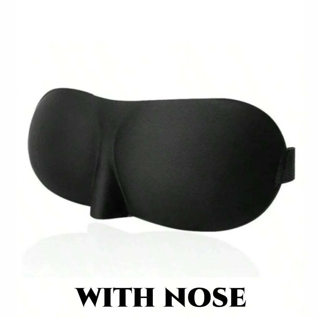 3D Contoured Sleep Mask | Ultra-Soft Breathable Light Blocking Eye Cover
