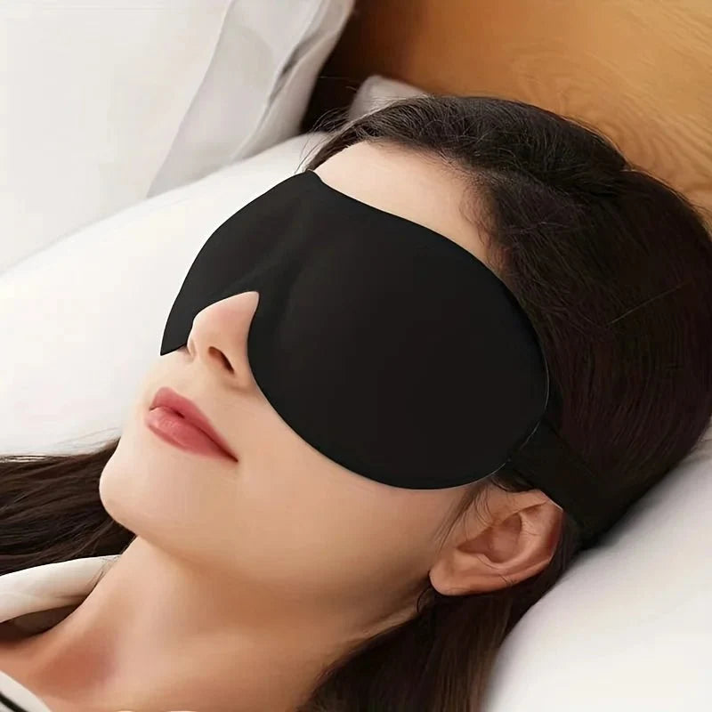 3D Contoured Sleep Mask | Ultra-Soft Breathable Light Blocking Eye Cover
