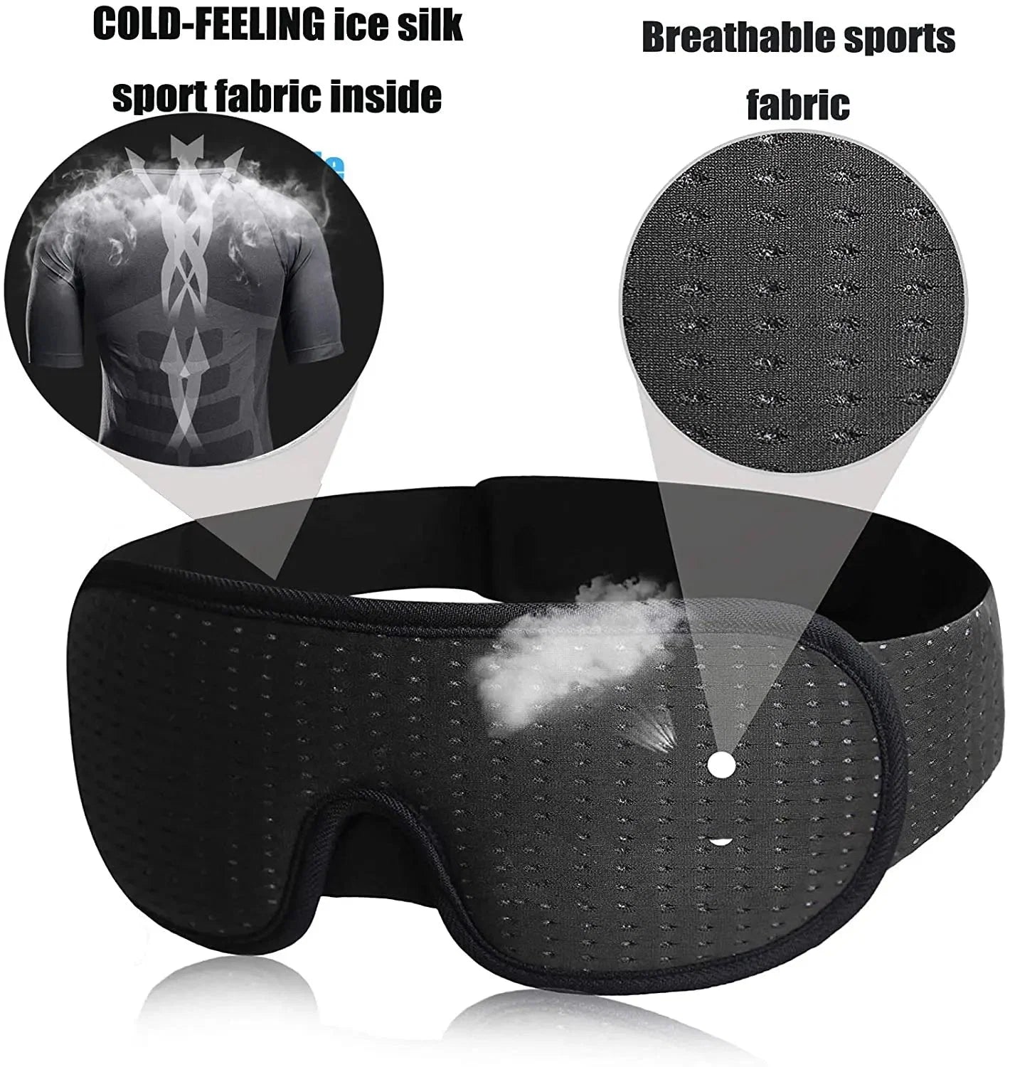 3D Sleep Eye Mask | Soft Padded Memory Foam Eyeshade