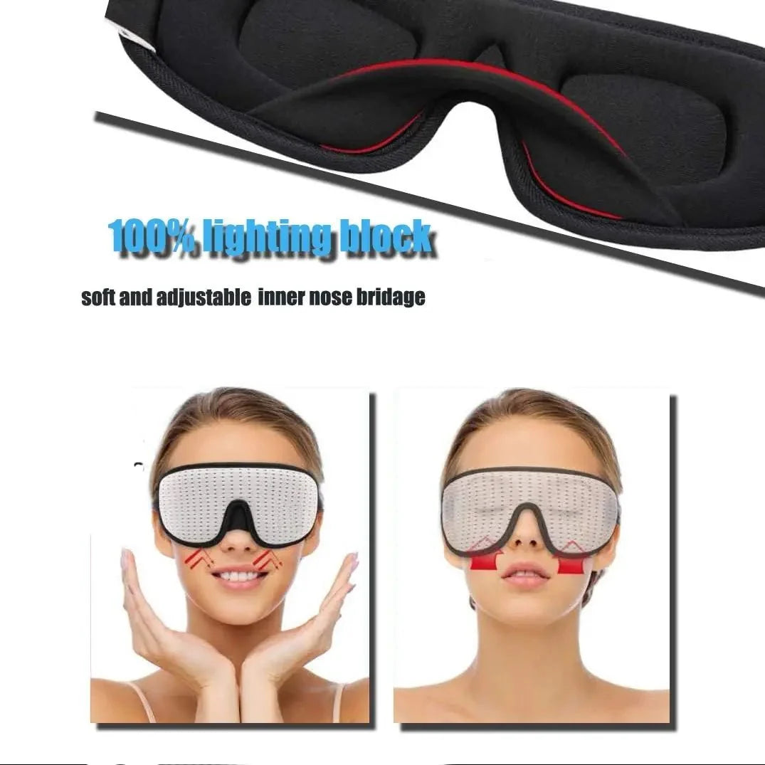3D Sleep Eye Mask | Soft Padded Memory Foam Eyeshade