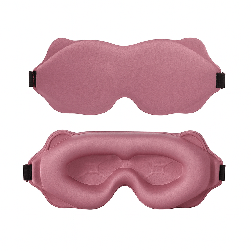 3D Sleeping Mask with Padded Light Blocking | Soft Ergonomic Eyeshade