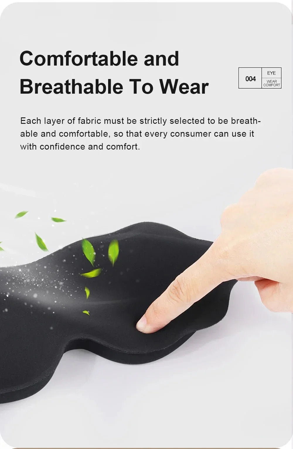 3D Sleeping Mask with Padded Light Blocking | Soft Ergonomic Eyeshade