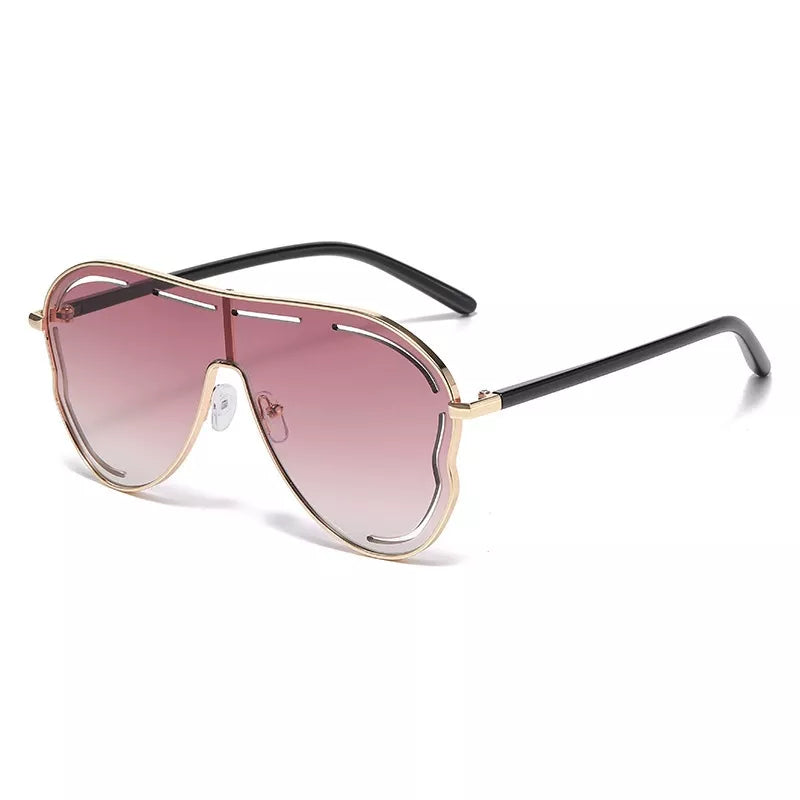 Oversized Aviator Gradient Sunglasses