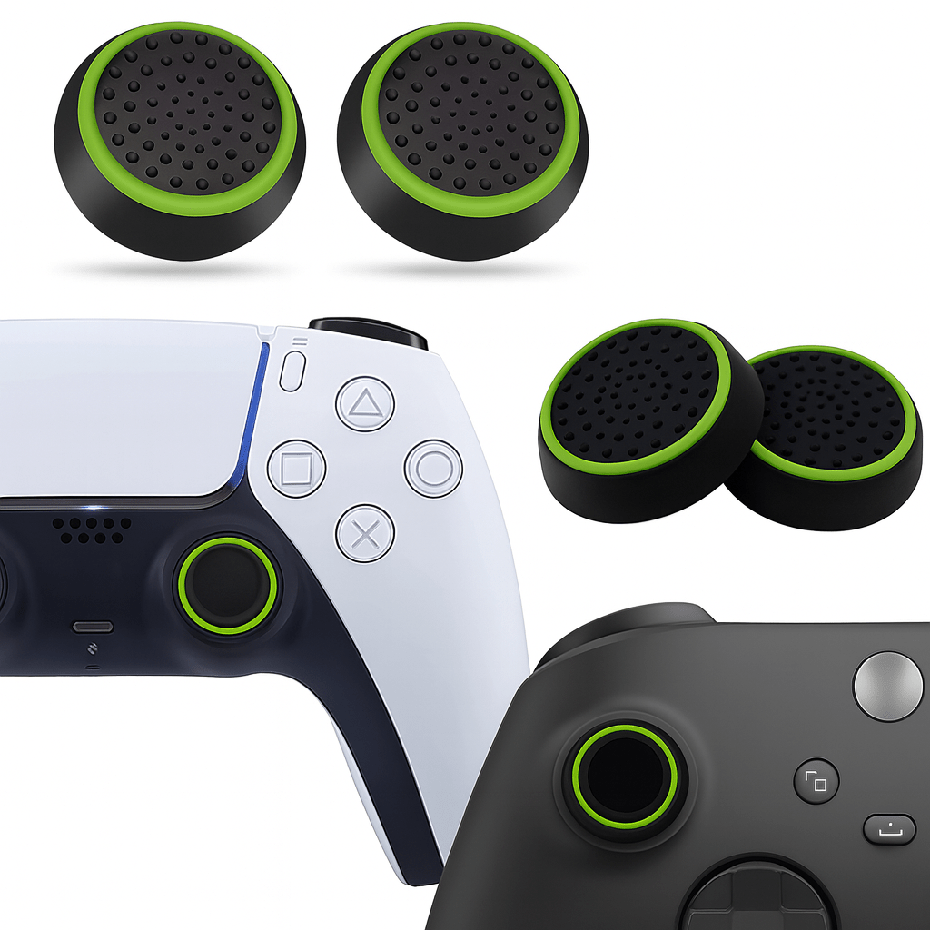 4PCS Silicone Thumbstick Grip Caps | Universal Joystick Covers for PS5, PS4, Xbox, Steam Deck, and Switch Pro Controllers