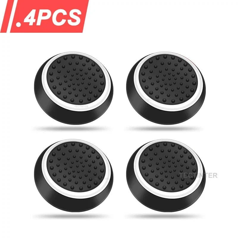 4PCS Silicone Thumbstick Grip Caps | Universal Joystick Covers for PS5, PS4, Xbox, Steam Deck, and Switch Pro Controllers