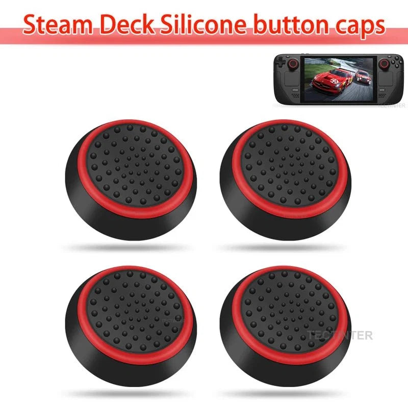 4PCS Silicone Thumbstick Grip Caps | Universal Joystick Covers for PS5, PS4, Xbox, Steam Deck, and Switch Pro Controllers