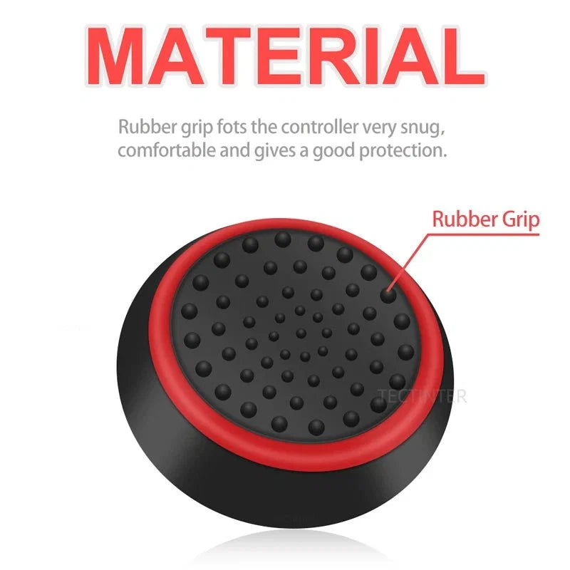 4PCS Silicone Thumbstick Grip Caps | Universal Joystick Covers for PS5, PS4, Xbox, Steam Deck, and Switch Pro Controllers
