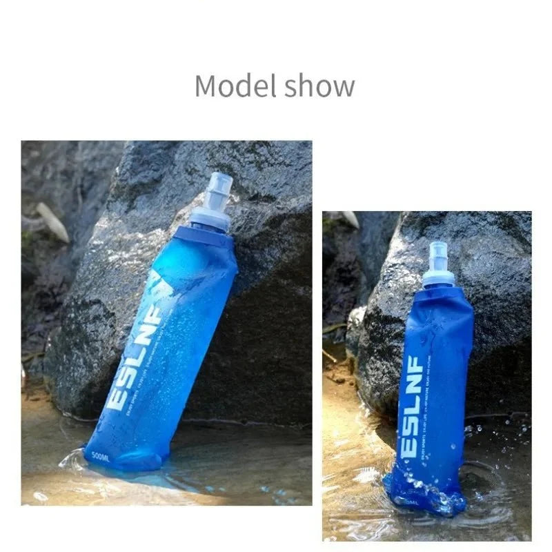 17oz Soft TPU Water Flask | Foldable BPA-Free Hydration Bottle for Outdoor Sports