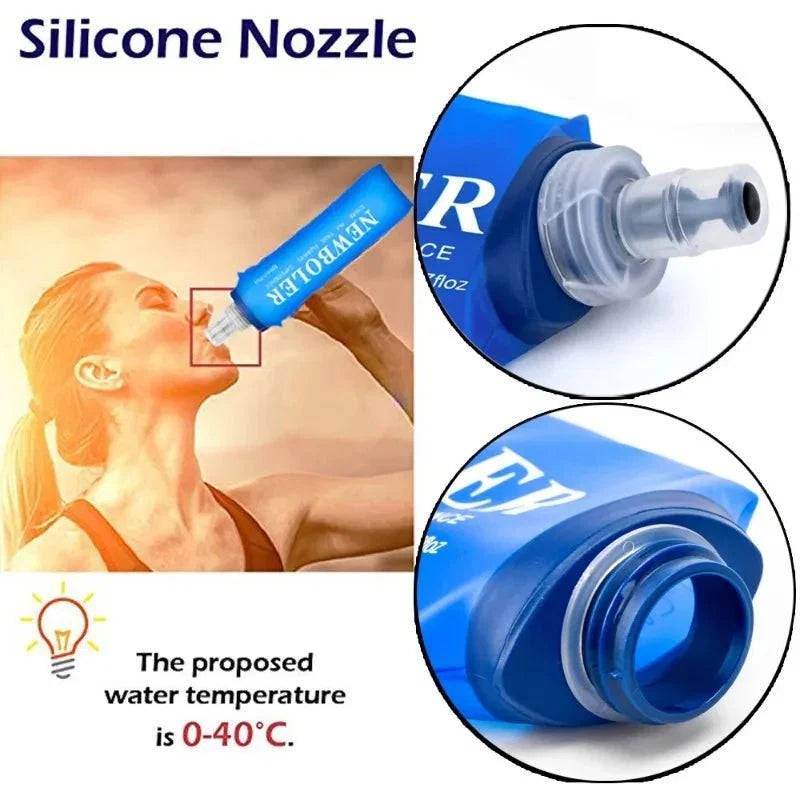 17oz Soft TPU Water Flask | Foldable BPA-Free Hydration Bottle for Outdoor Sports