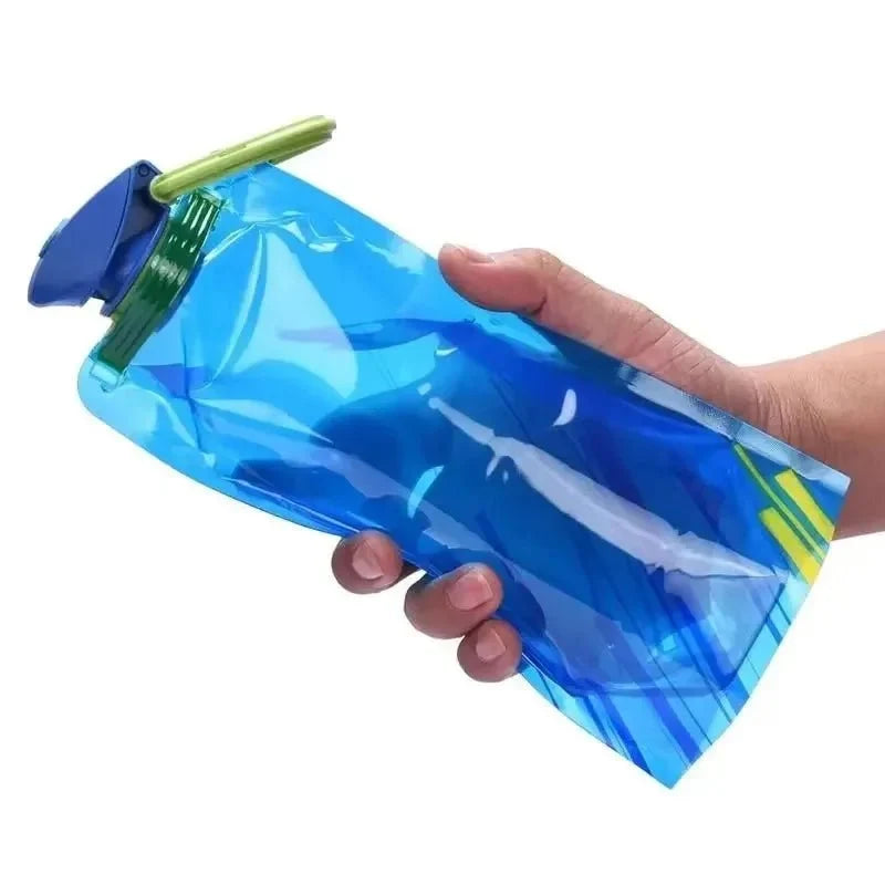 17oz Soft TPU Water Flask | Foldable BPA-Free Hydration Bottle for Outdoor Sports